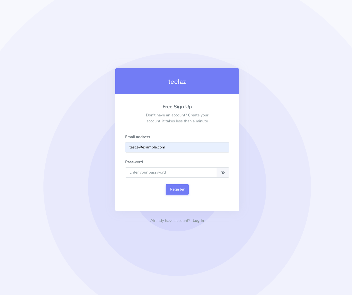 Register form