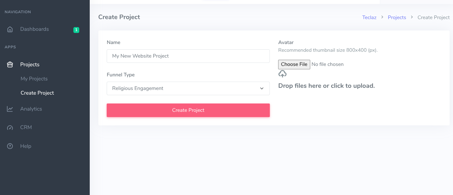Create project